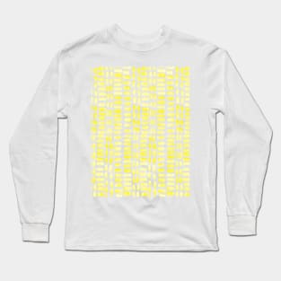 Abstract rectangles - lemon yellow Long Sleeve T-Shirt